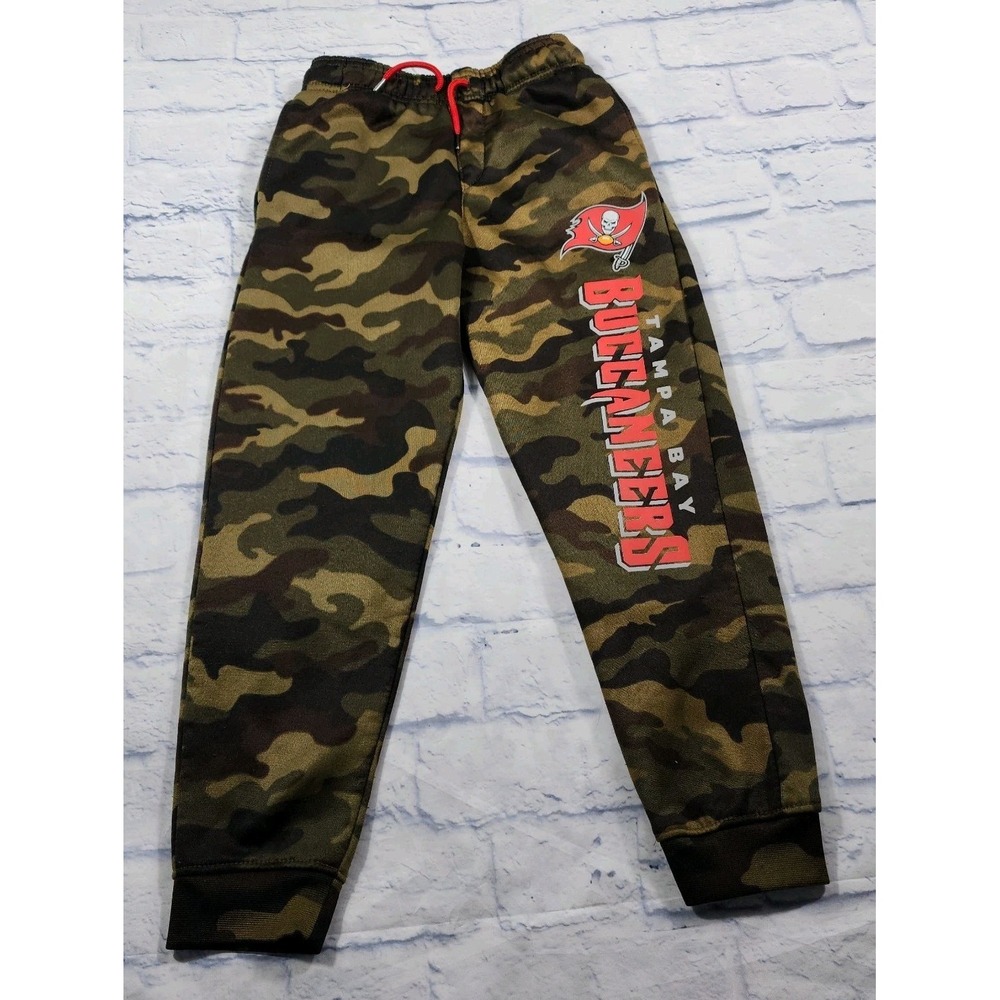Tampa Bay Buccaneers KIDS SIZE M 10/12 Sweatpants Camo Pants NFL Team Apparel